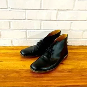 Clarks Leather Desert Boot in Black Shine finish, Men’s US 10.5 Men main image 4
